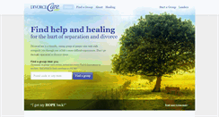 Desktop Screenshot of divorcecare.org